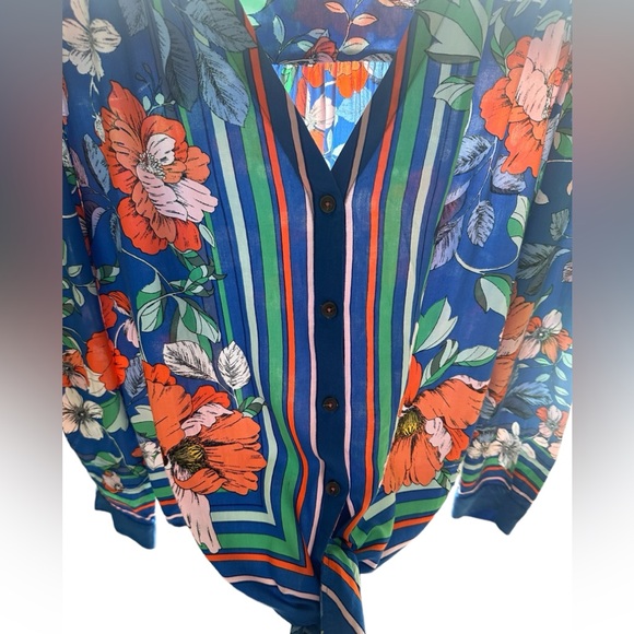 Fun floral printed blouse Maeve size 6 - Picture 2 of 6